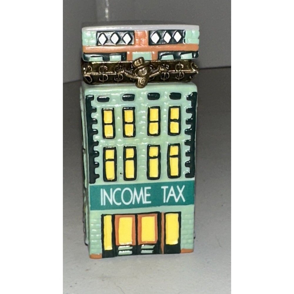 Hasbro, Inc. Monopoly Pennybags Income Tax Trinket Box~1999